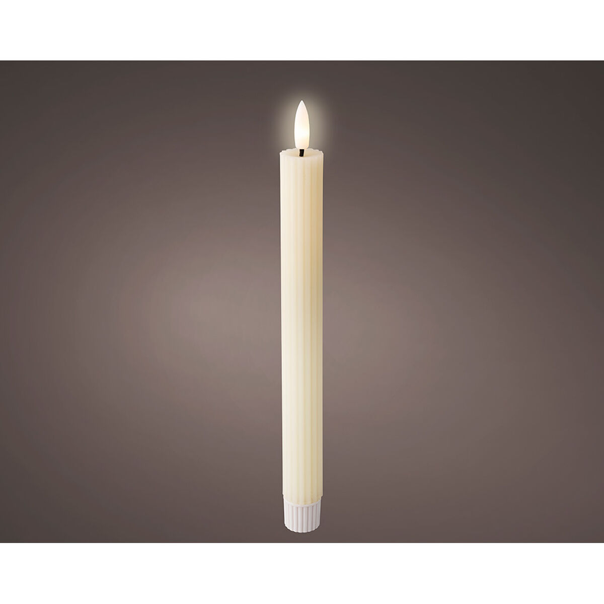 LED Ljus Lumineo Beige Ø 2,2 x 24,5 cm (AAA) - 2