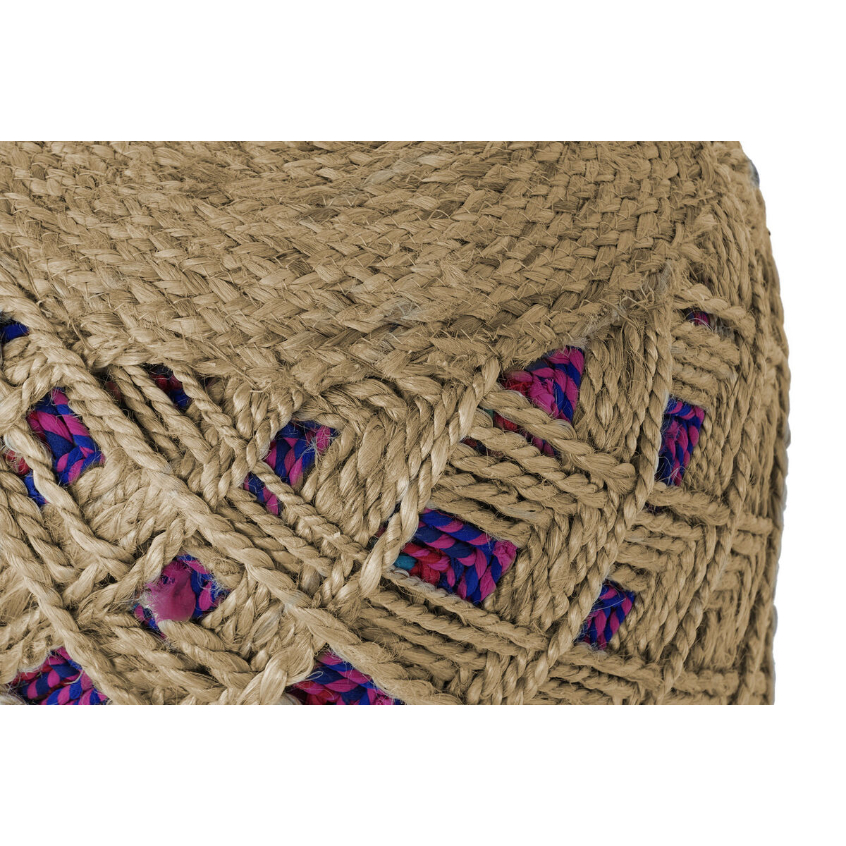 Fotpall Home ESPRIT Brun Multicolour Jute 40 x 40 x 45 cm - 5