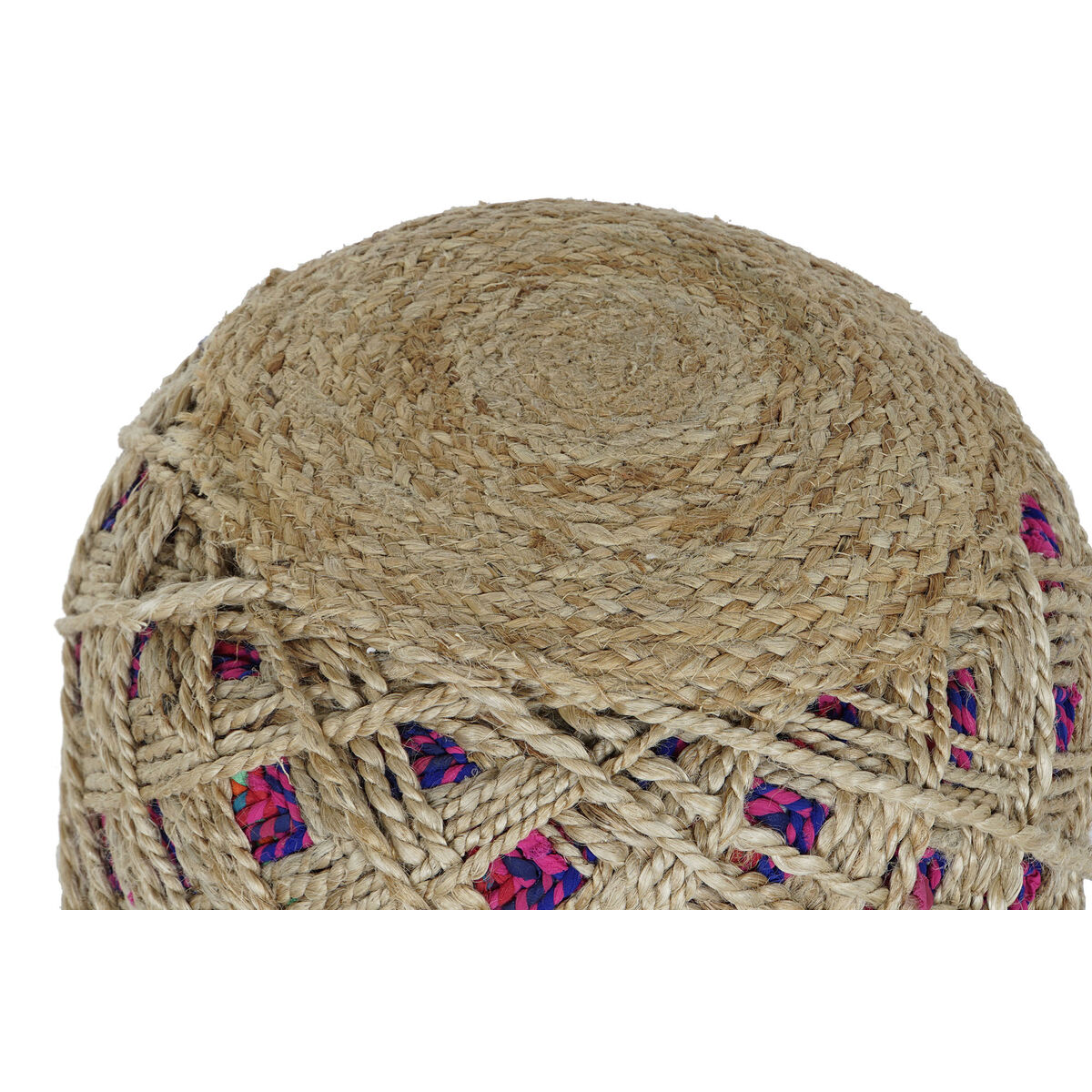Fotpall Home ESPRIT Brun Multicolour Jute 40 x 40 x 45 cm - 6