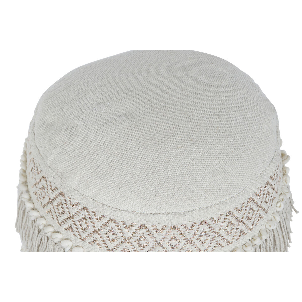Fotpall Home ESPRIT Vit Frans 40 x 40 x 45 cm - 6