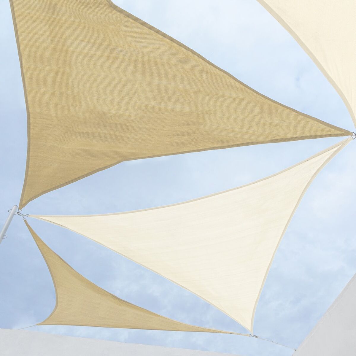 Skugga segel Vela sombreo Beige 5 x 5 m 500 x 500 x 0,5 cm Markis - 3