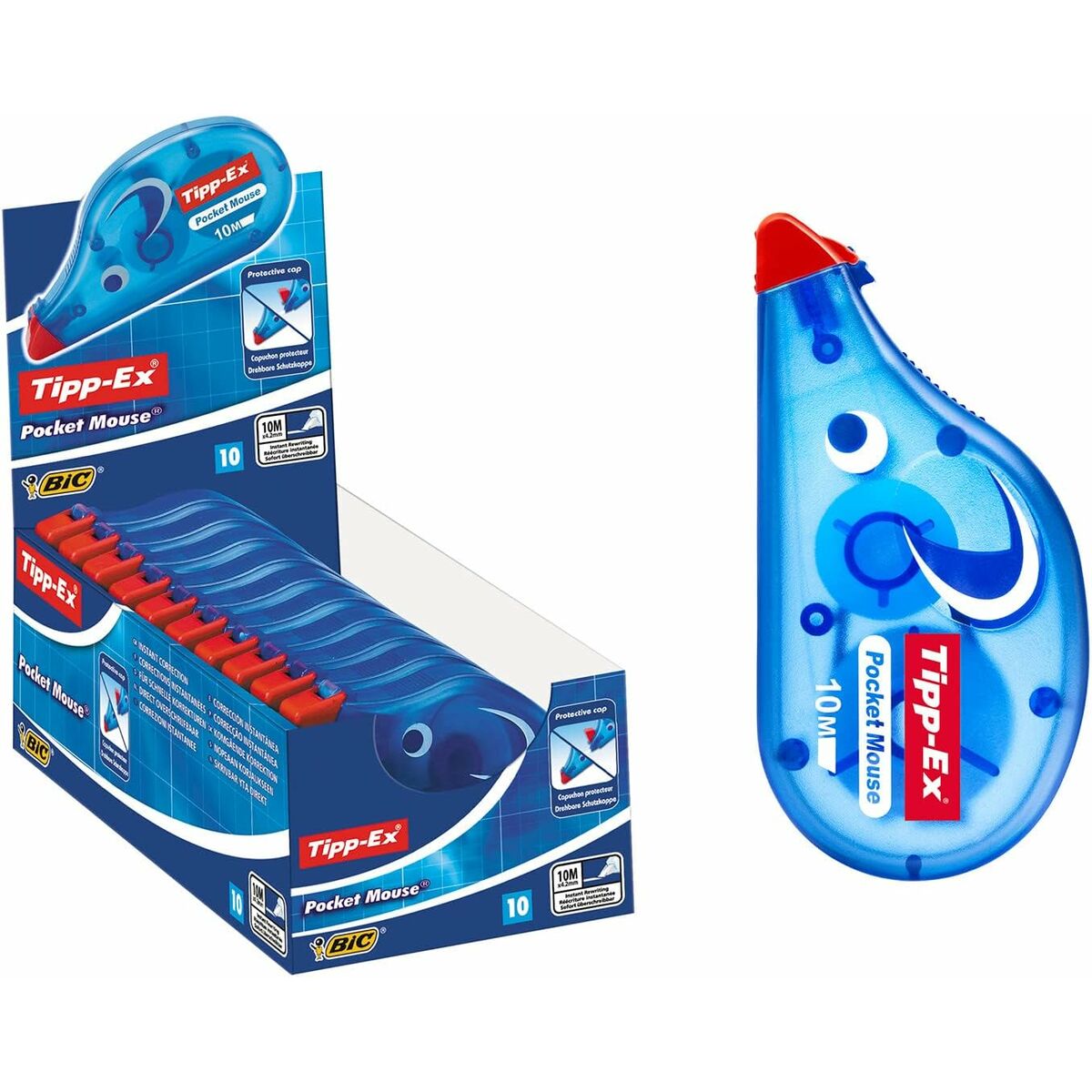 Korrigeringstejp TIPP-EX Pocket Mouse 10 m 4,2 mm (20 antal) - 3