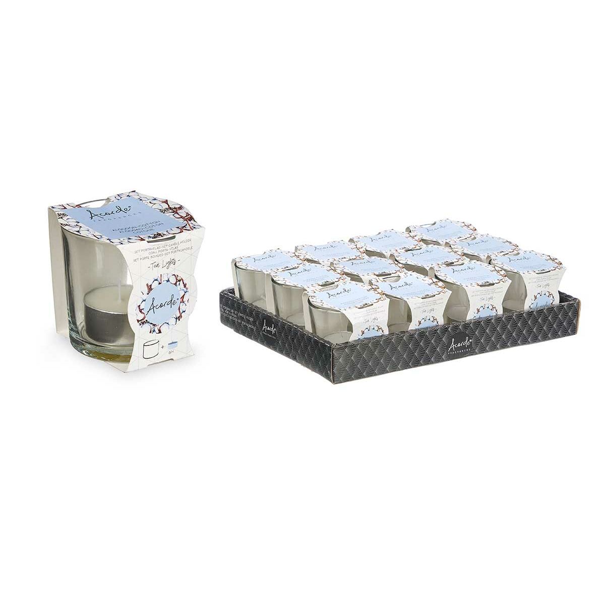 Doftljus Acorde Bomull Glas (12 antal) - 2