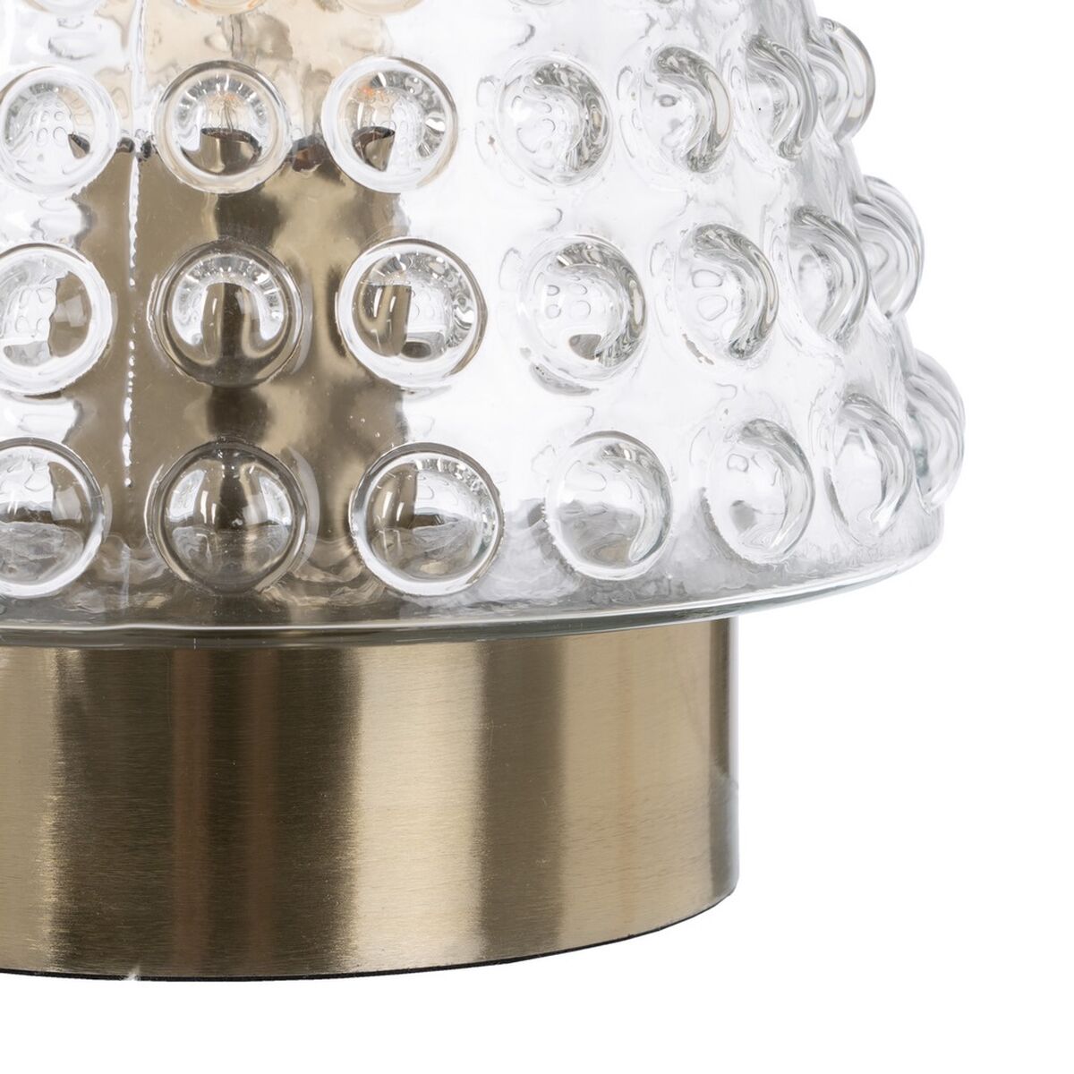 Bordslampa Gyllene Metall Glas Mässing Järn 40 W 220 V 240 V 220-240 V 18 x 18 x 23 cm - 3