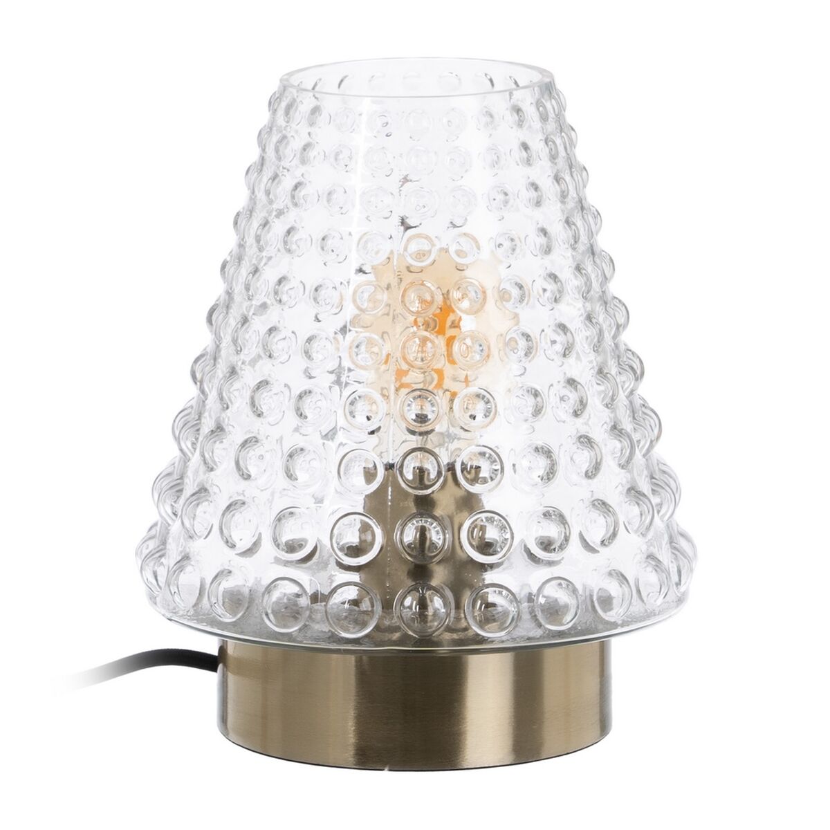 Bordslampa Gyllene Metall Glas Mässing Järn 40 W 220 V 240 V 220-240 V 18 x 18 x 23 cm