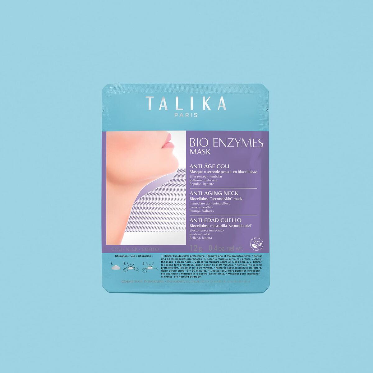 Åtstramande för hals Talika Bio Enzymes 20 ml Ansiktsmask Anti age - 2