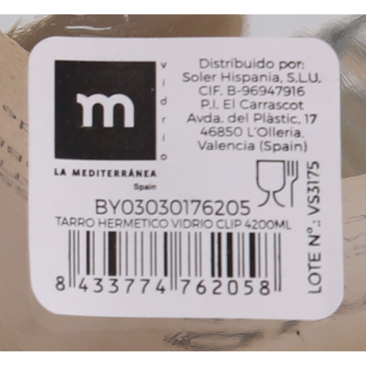 Burk La Mediterránea Hermetisk Glas 4,2 L (4 antal) - 5