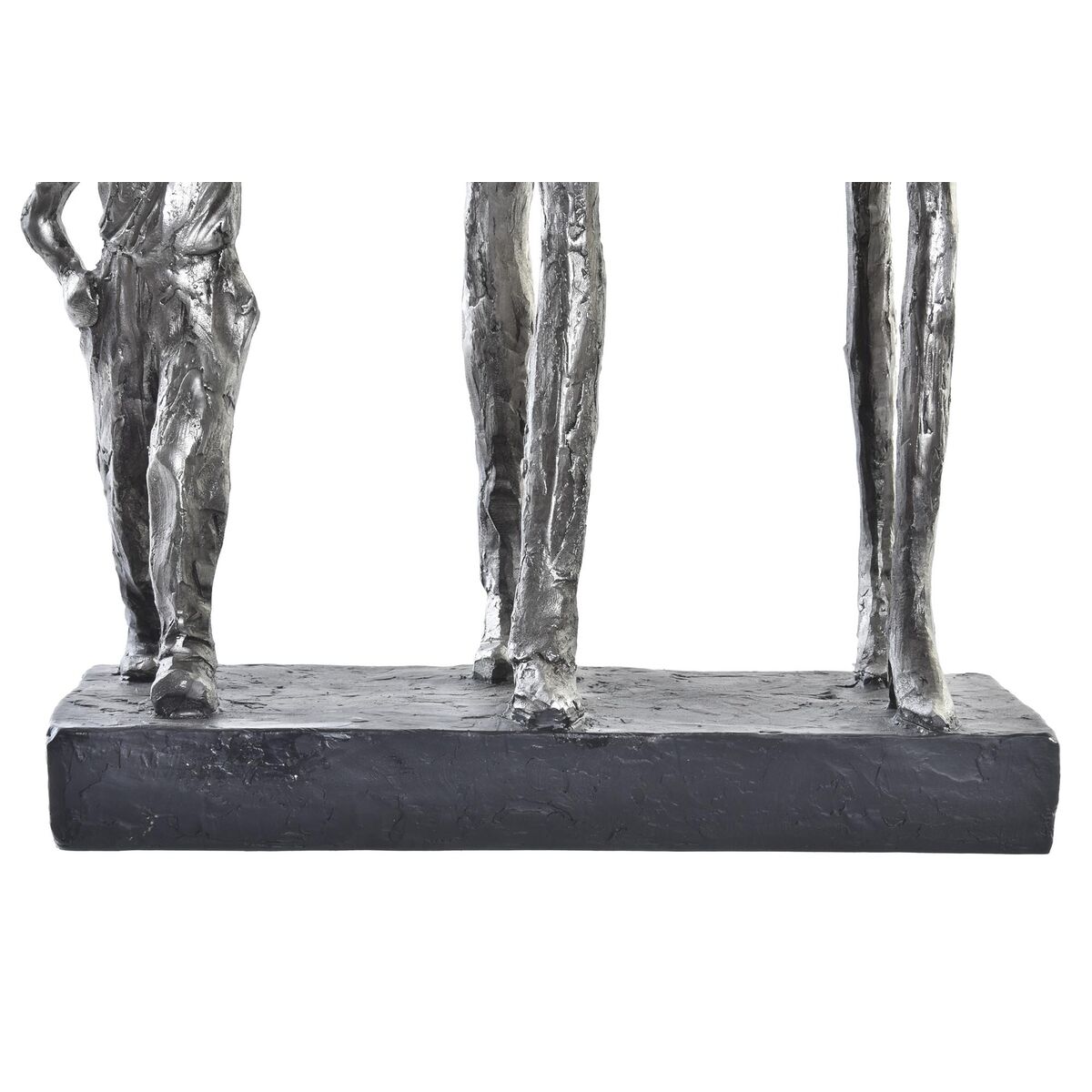 Prydnadsfigur DKD Home Decor Silvrig Svart Harts Modern Familj (26 x 11,5 x 41,5 cm) - 2