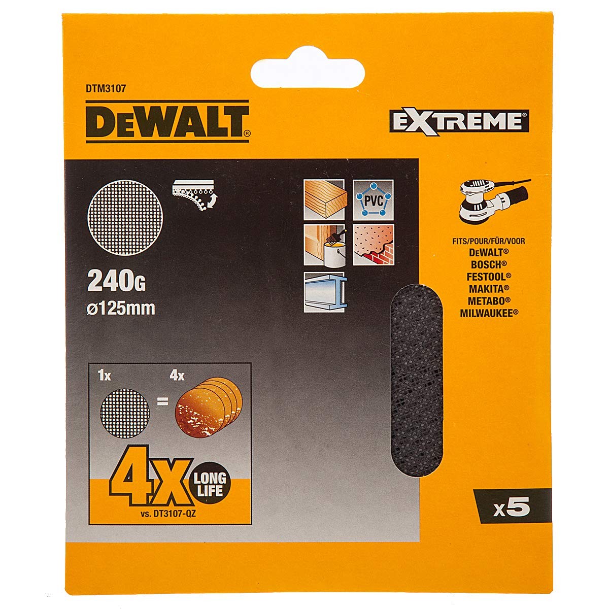 Slipblad för slipmaskin Dewalt - 8