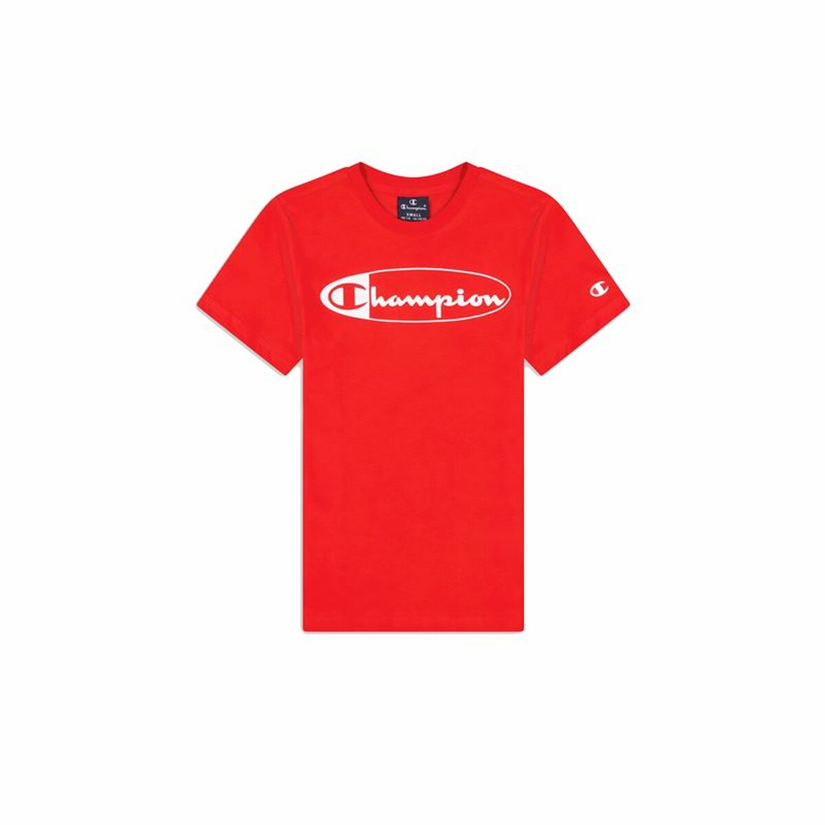 T-shirt med kortärm Barn Champion Crewneck  Röd - 5