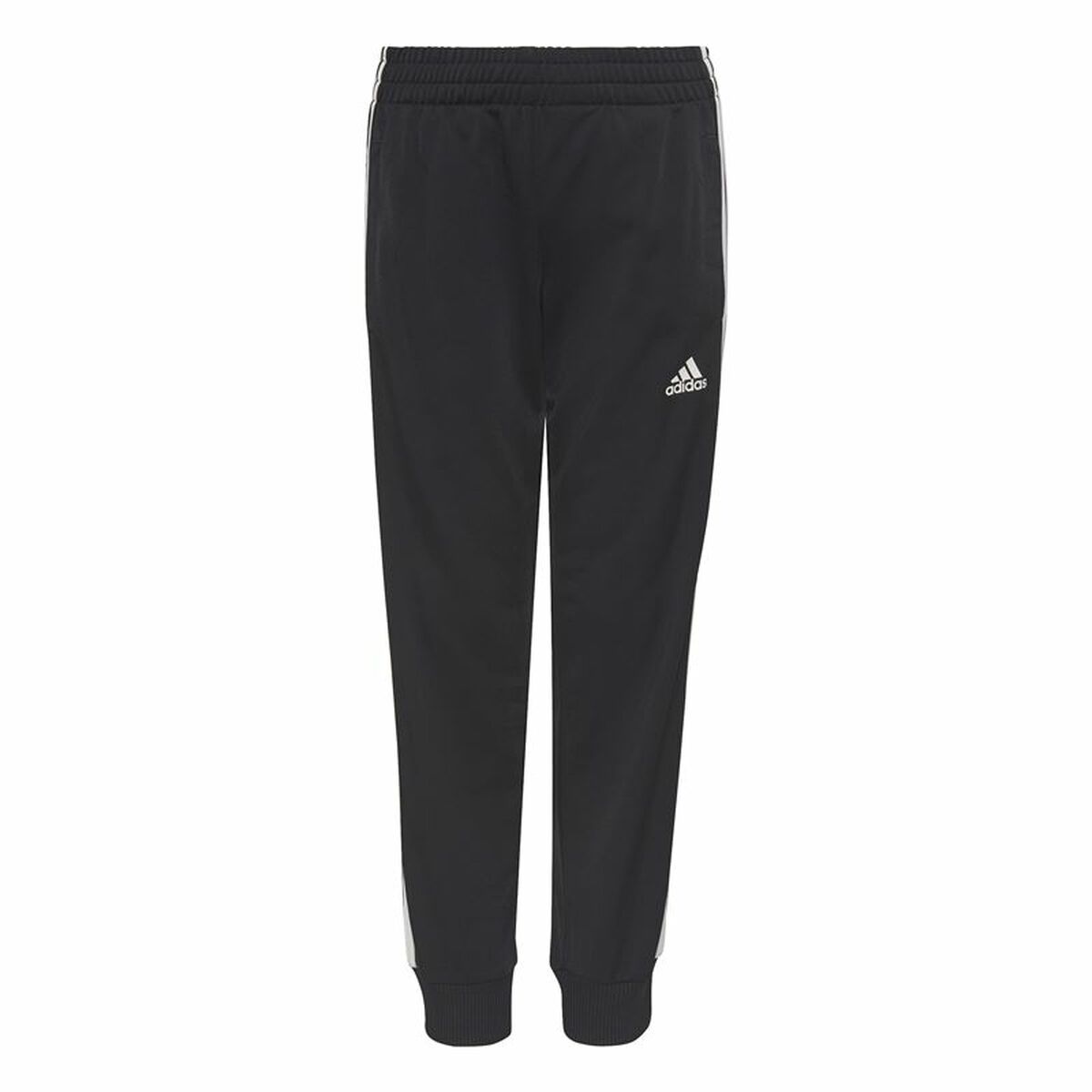 Träningsoverall, Barn Adidas Essentials Shiny 3 Stripes Svart - 6
