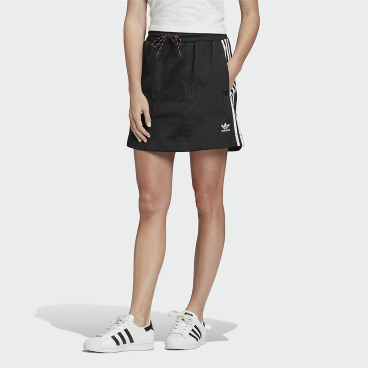Tenniskjol Adidas Originals 3 stripes Svart - 3