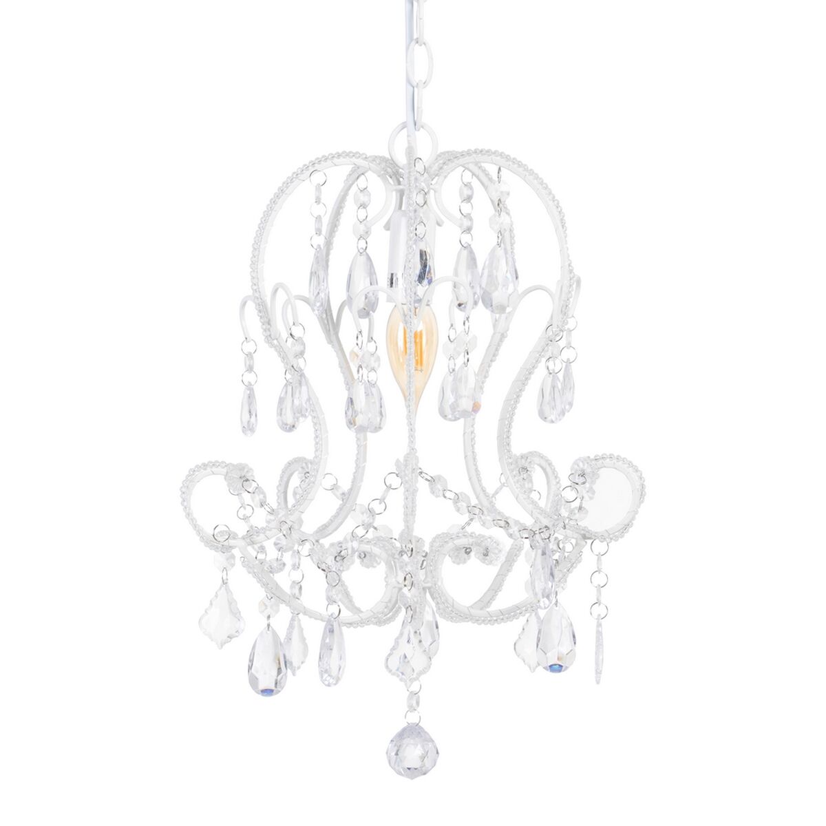 Taklampa 29,5 x 28 x 85 cm Metall Vit Klassiskt - 2