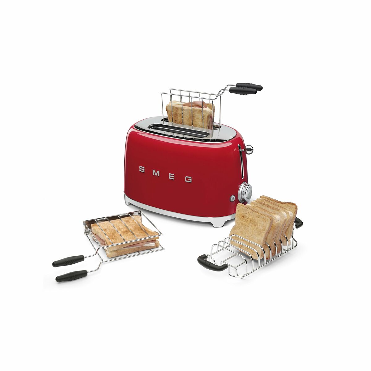 Brödrost Smeg TSF01RDEU 950W 950 W Röd - 3