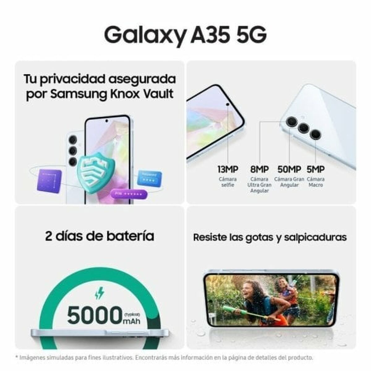 Smartphone Samsung Galaxy A35 6,6" 6 GB RAM 128 GB Lila - 8
