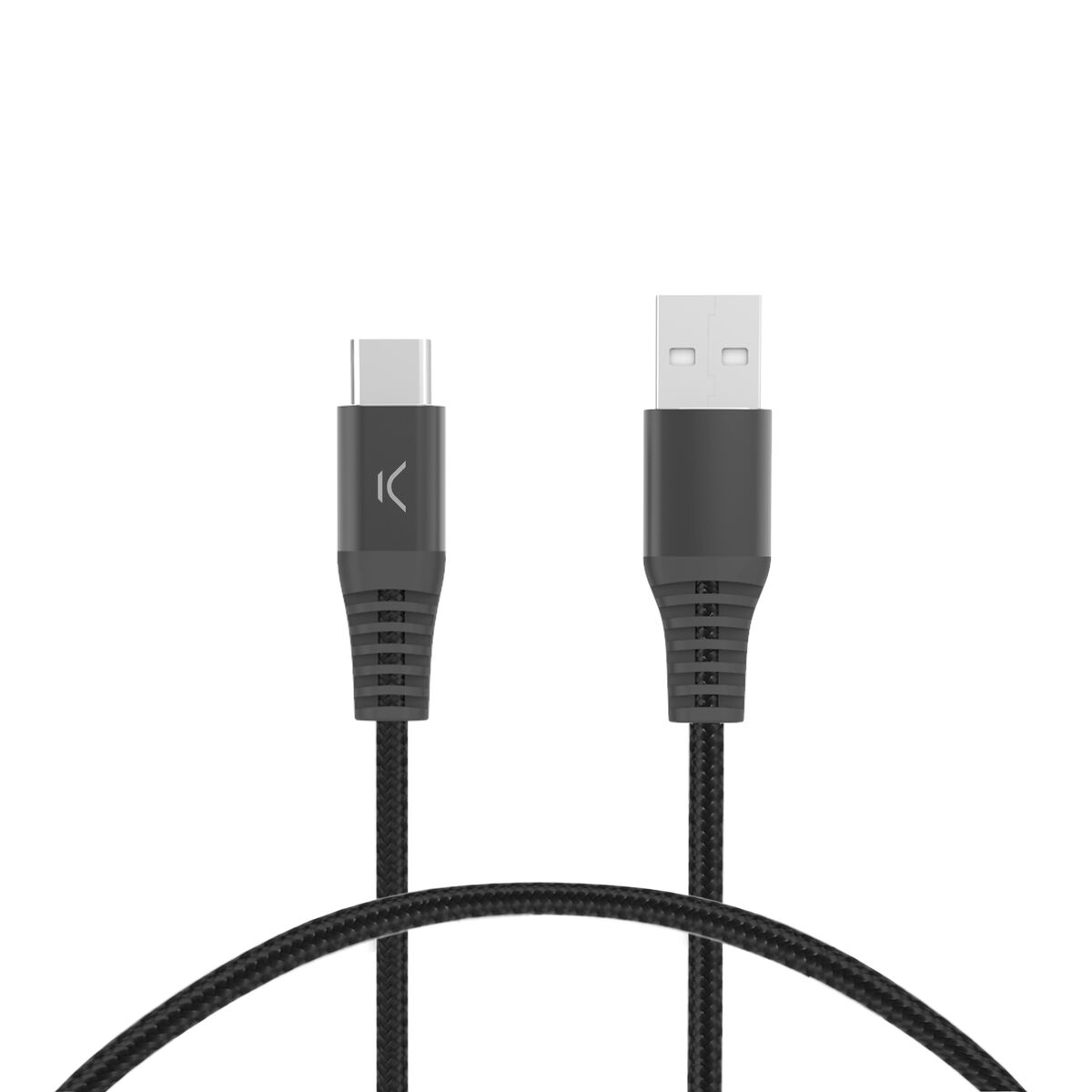 USB A till USB-C Kabel KSIX Svart 1 m