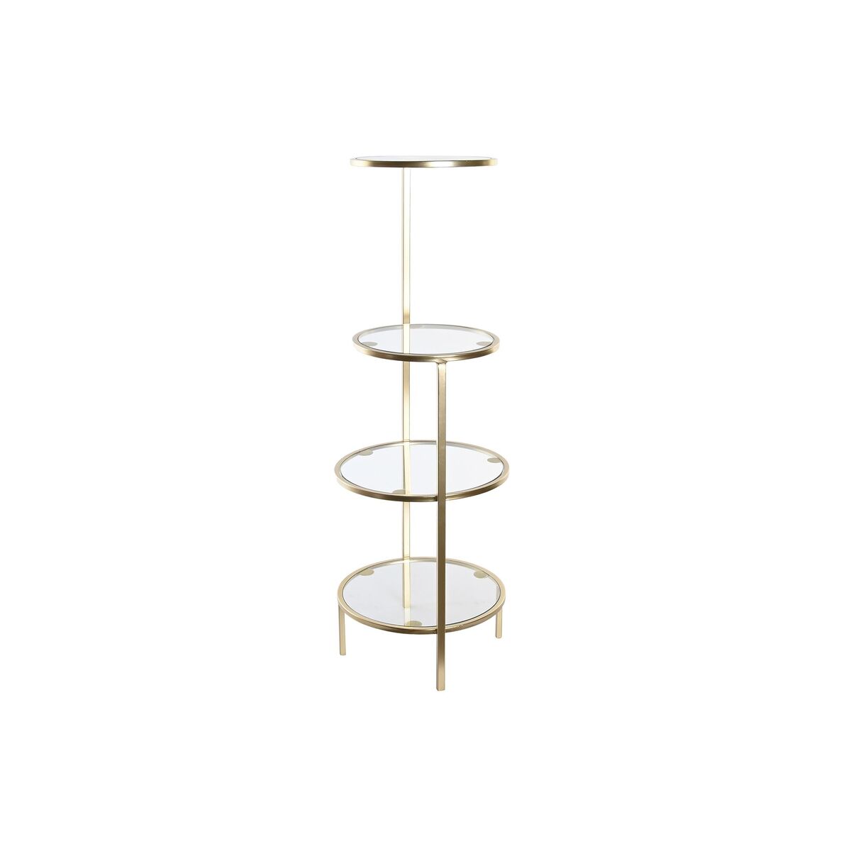 Hyllor DKD Home Decor 32,5 x 30 x 86 cm Glas Gyllene Metall - 3