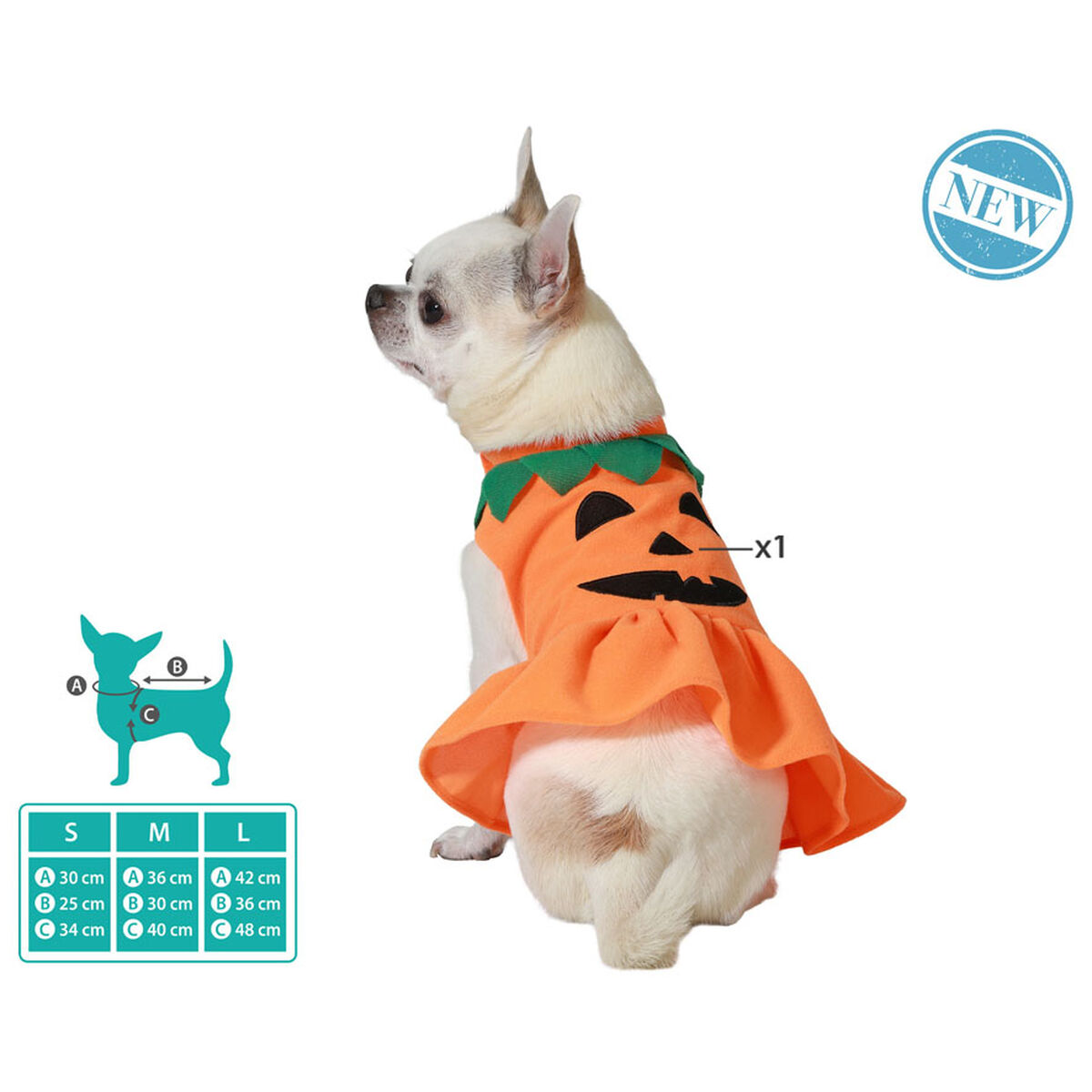 Hundkostym Pumpa Storlek M - 4