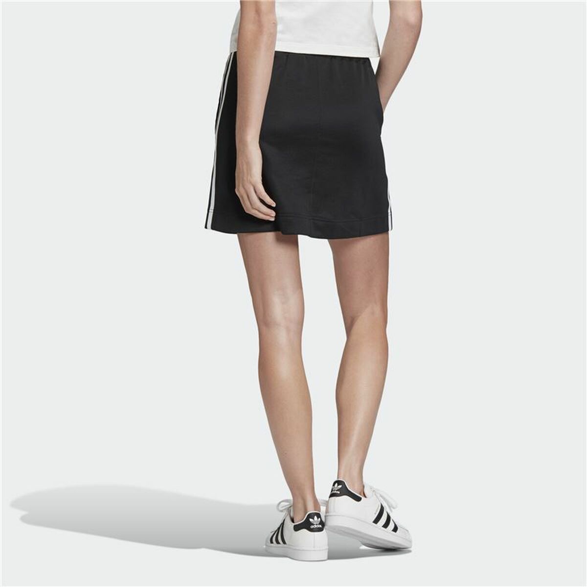Tenniskjol Adidas Originals 3 stripes Svart - 4