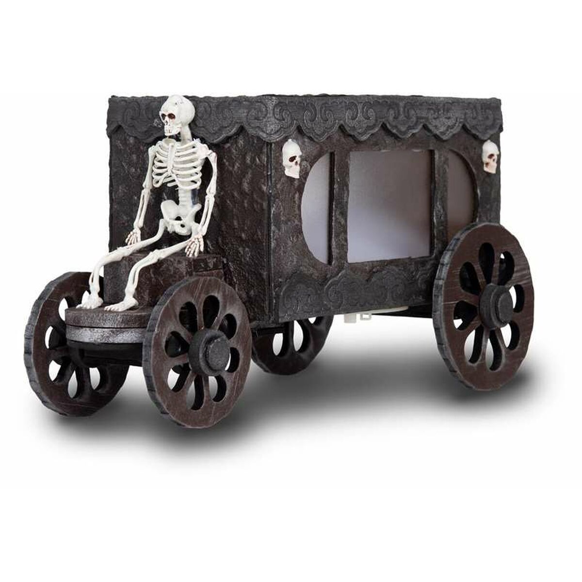 Halloweendekorationer My Other Me Skalle Vagn 18 x 31 x 18 cm Svart - 2