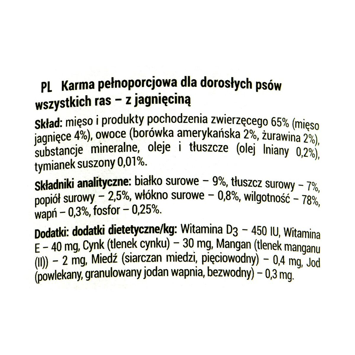 Våt mat Dolina Noteci Rafi Lamm 400 g - 2