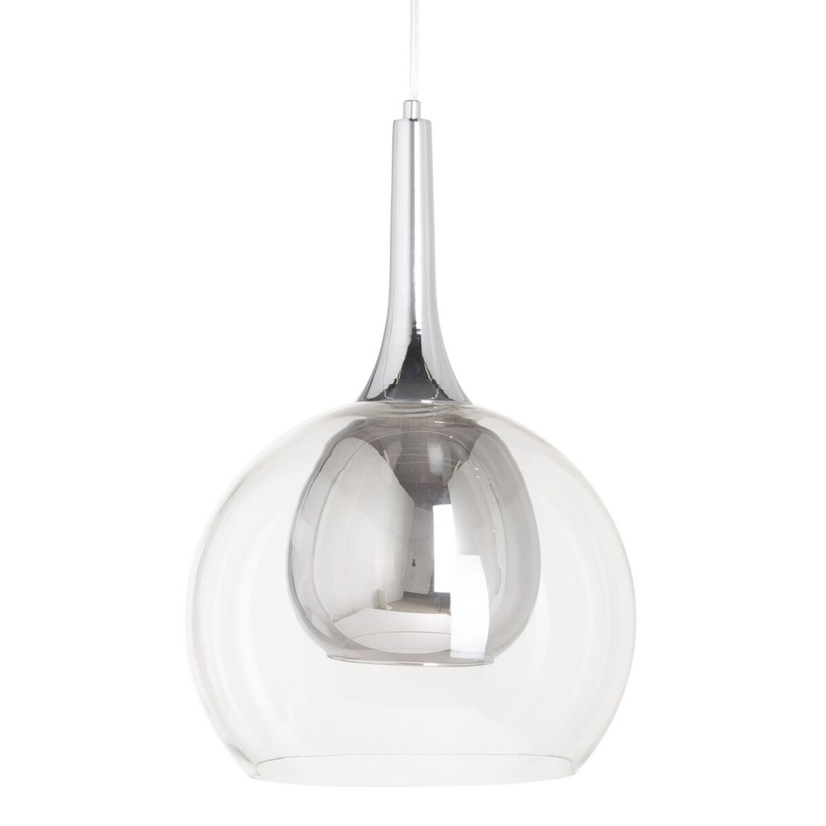 Taklampa Hierro/Cristal Glas Grå Metall 220 V 30 x 30 x 50 cm 240 V - 6