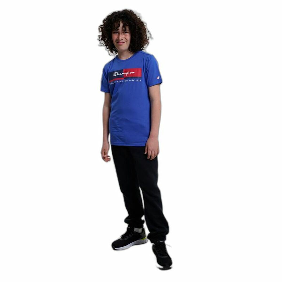 T-shirt med kortärm Barn Champion Crewneck  Blå - 7