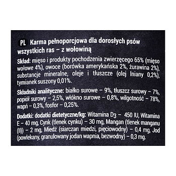 Våt mat Dolina Noteci Rafi Kalvkött 400 g