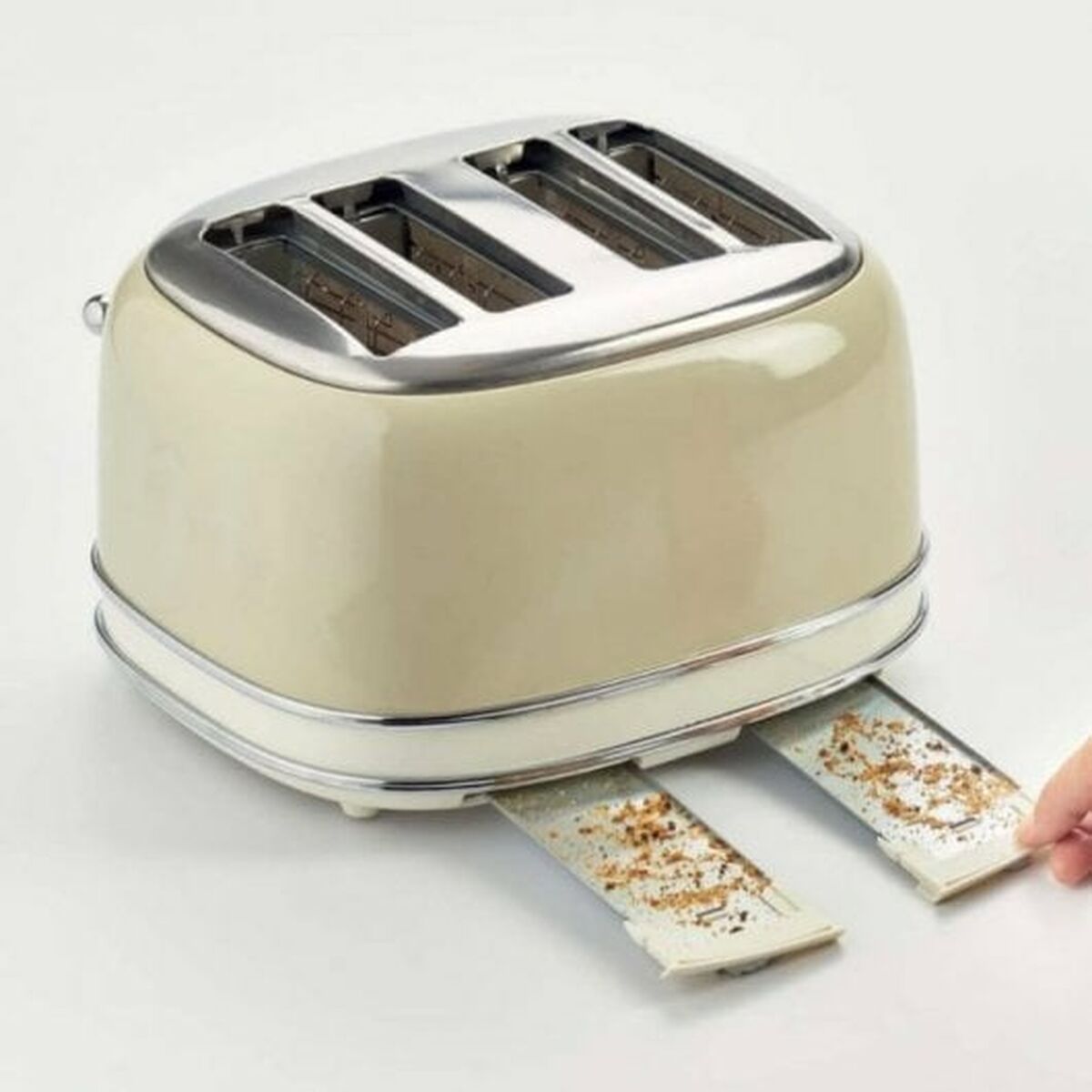 Brödrost Ariete 156/03 1600 W Beige 4 stycken Vintage - 3