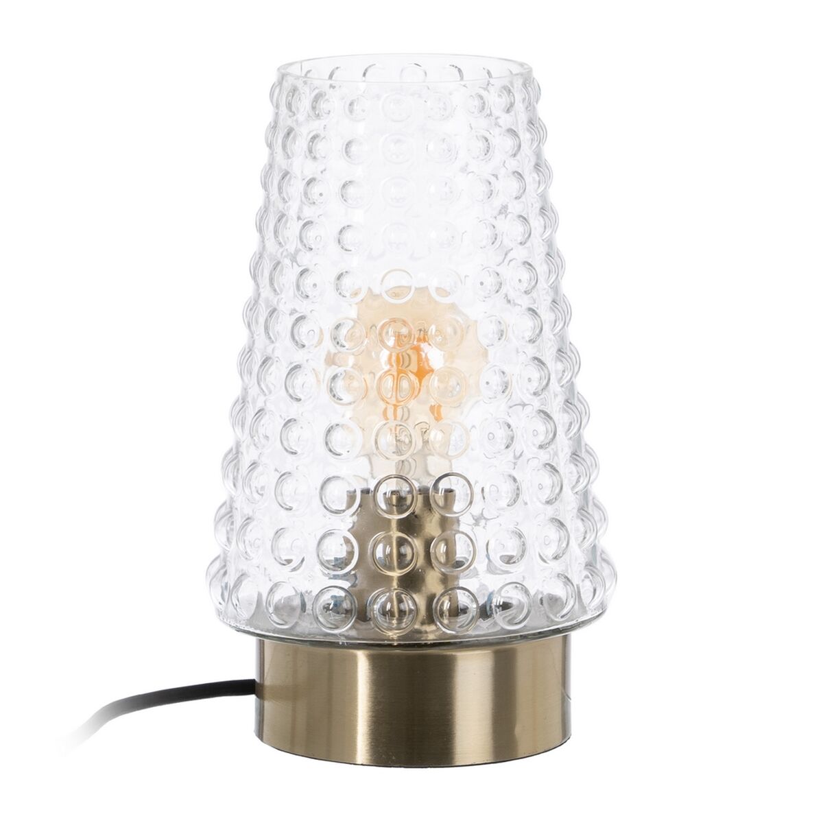 Bordslampa Gyllene Metall Glas Mässing Järn 40 W 220 V 240 V 220-240 V 17 x 17 x 26 cm