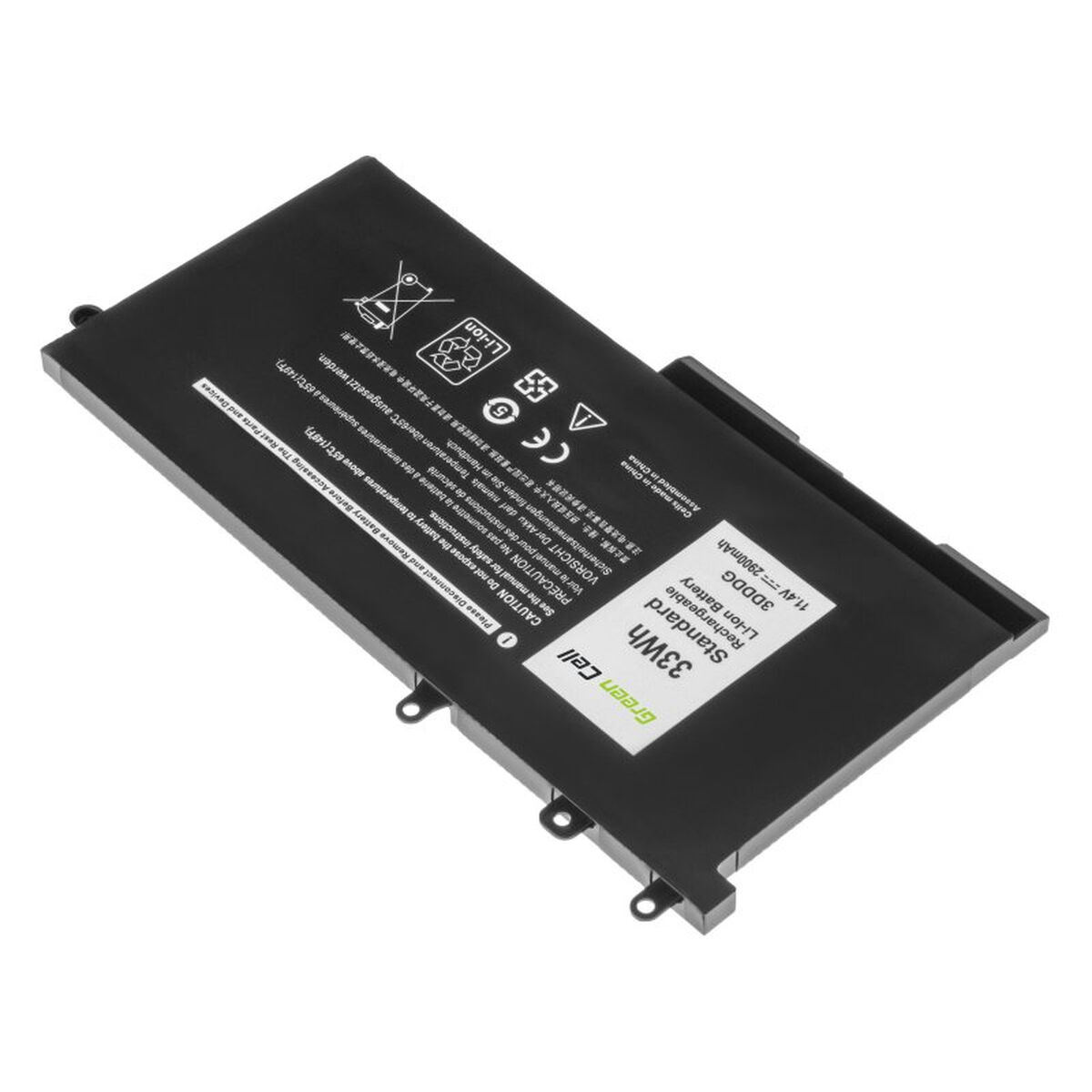 Laptopbatteri Green Cell Svart (Renoverade A) - 2