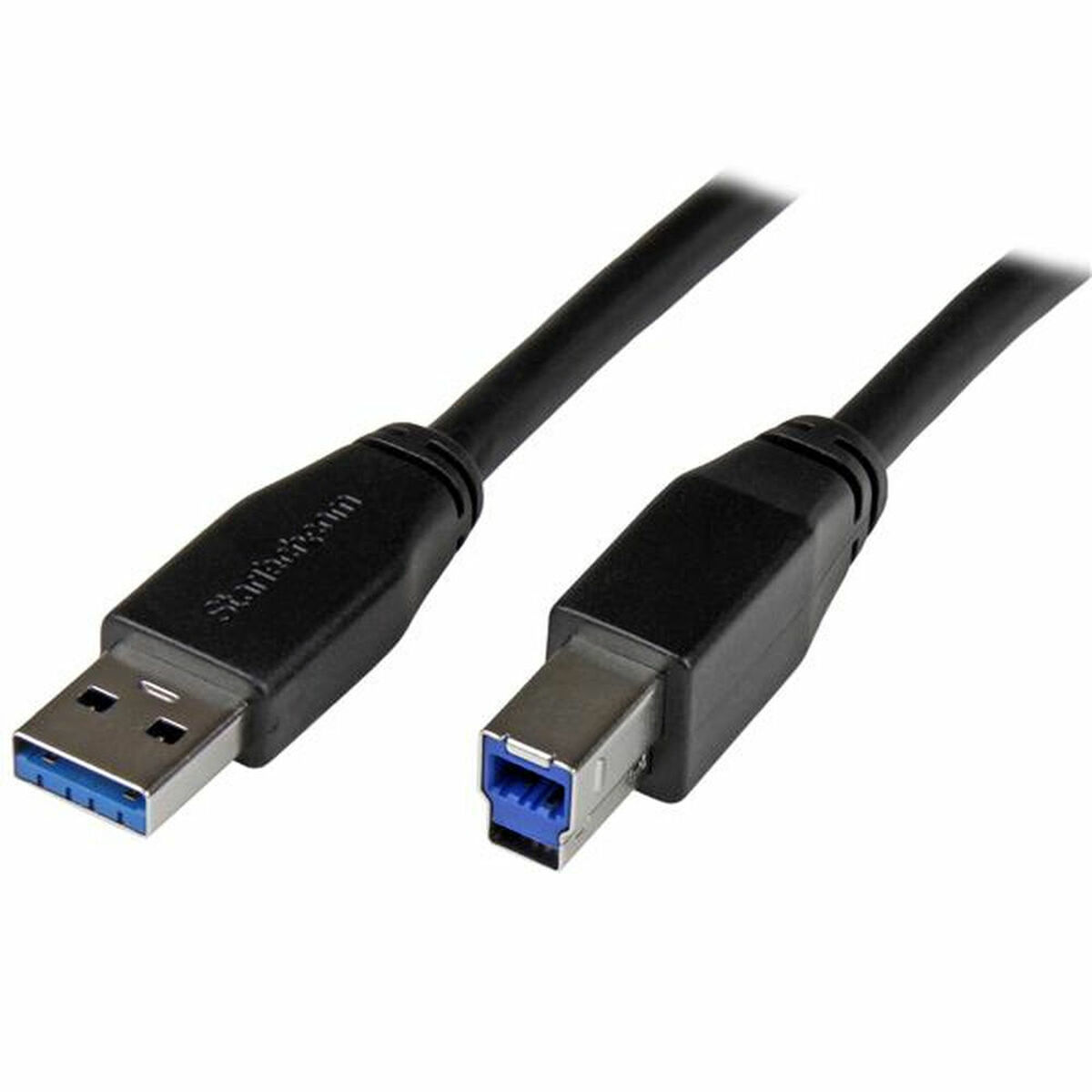 USB A till USB B Kabel Startech USB3SAB10M           Svart