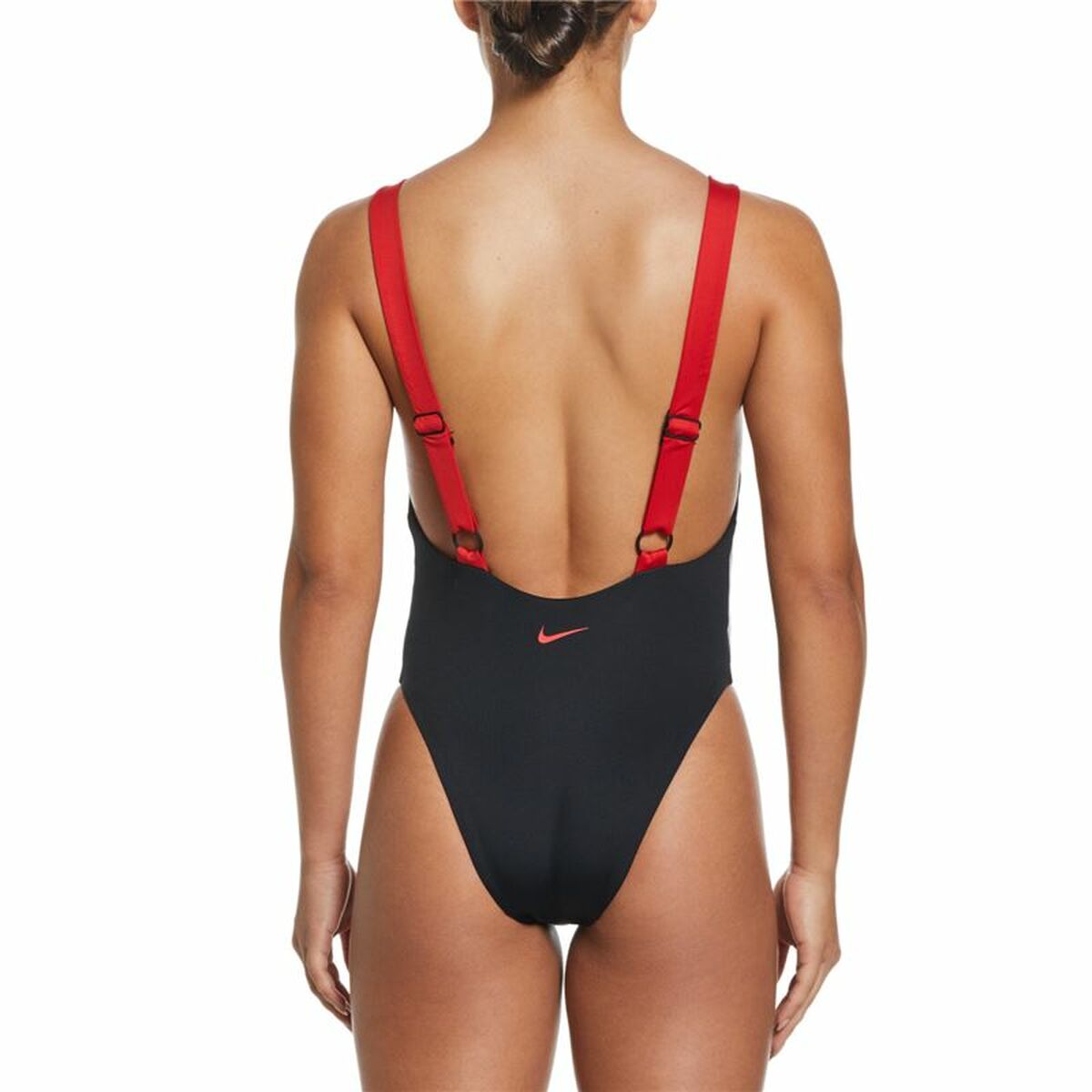 Baddräkt Dam Nike Scoop Neck Svart - 2