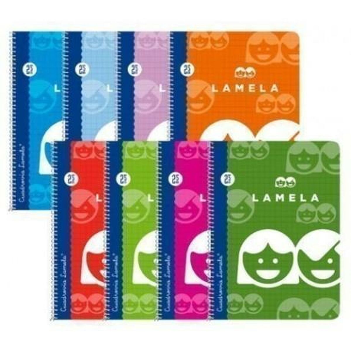 Anteckningsbok Lamela Multicolour Quarto 10 Delar - 2