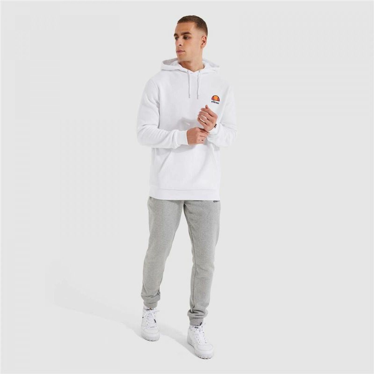 Tröja med huva Herr Ellesse Toce OH Hoody Vit - 4