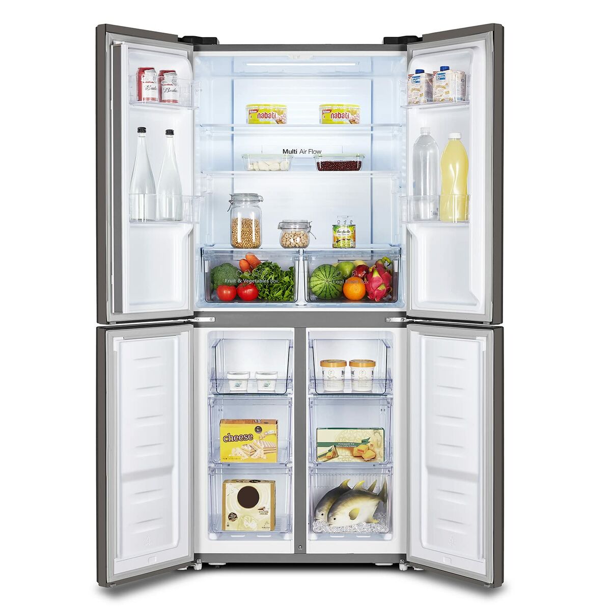 Amerikanskt kylskåp Hisense RQ515N4AC2  182 Rostfritt stål (79.4 x 64.3 x 181.65 cm) - 9