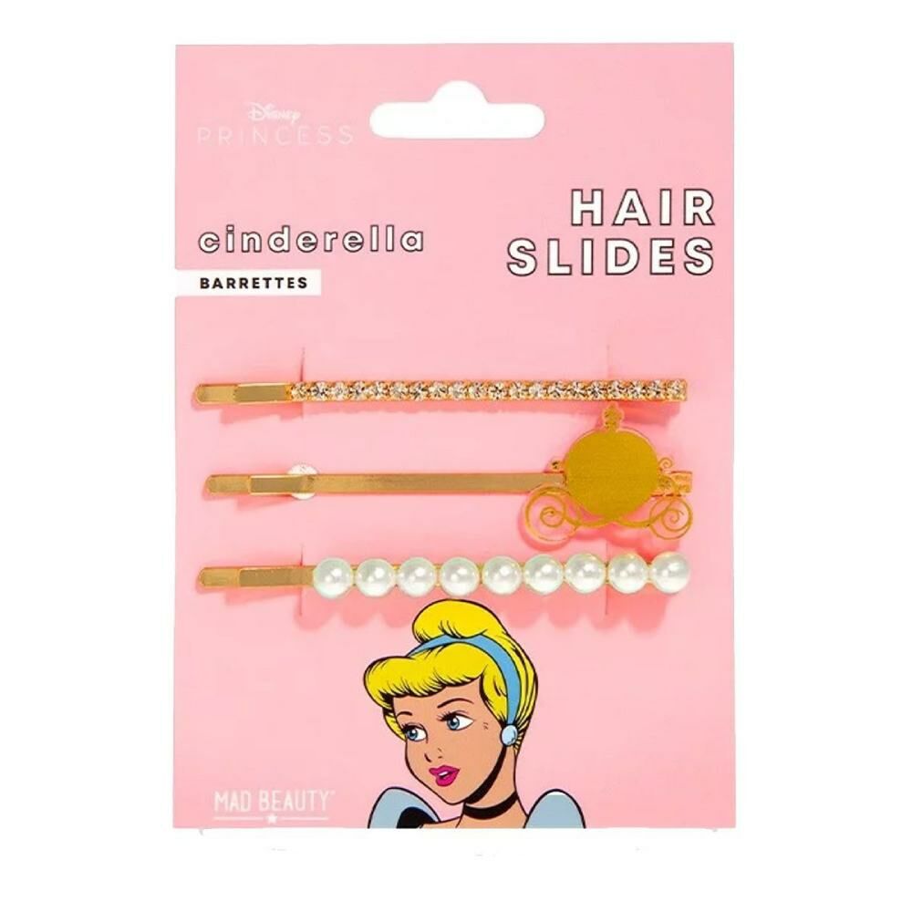 Hårnål Mad Beauty DIsney Princess Cinderella Gyllene (3 pcs)