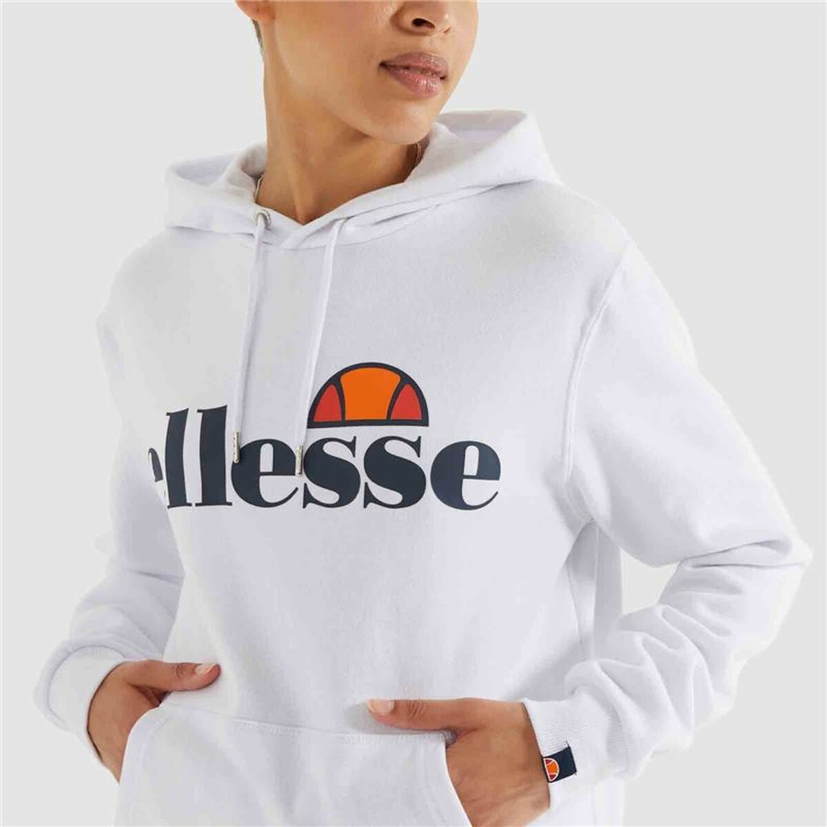 Tröja med huva Dam Ellesse Torices OH Hoody Vit - 3