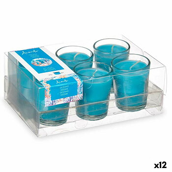Set med Doftljus Acorde Havet Glas (12 antal)