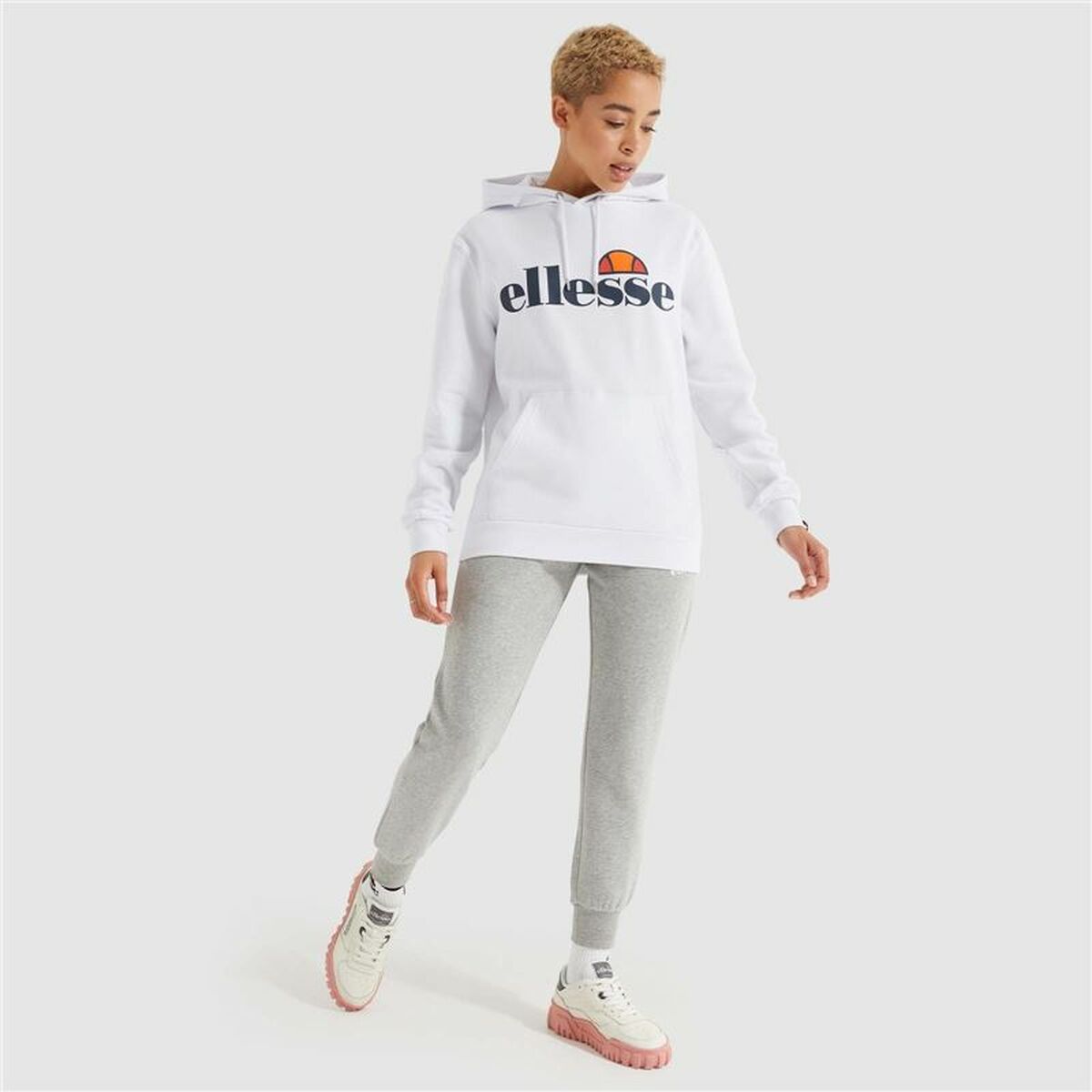 Tröja med huva Dam Ellesse Torices OH Hoody Vit - 4