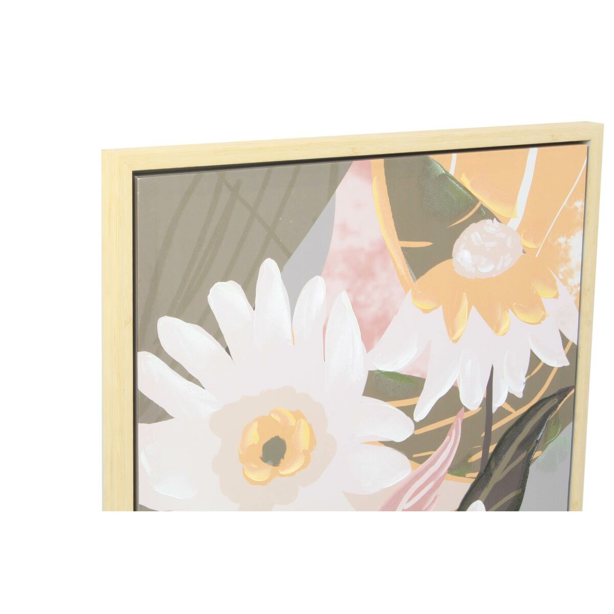 Tavla DKD Home Decor 60 x 4 x 80 cm Virágok Skandinavisk (2 antal) - 3