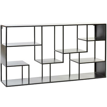 Bokhylla DKD Home Decor Svart Metall 120 x 20 x 60 cm