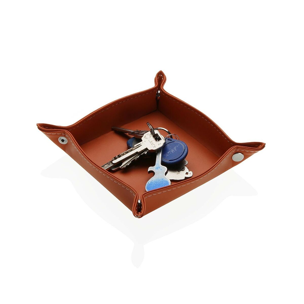 Betjäningsbricka Versa Terrakota n 13 x 3,3 x 13 cm - 2