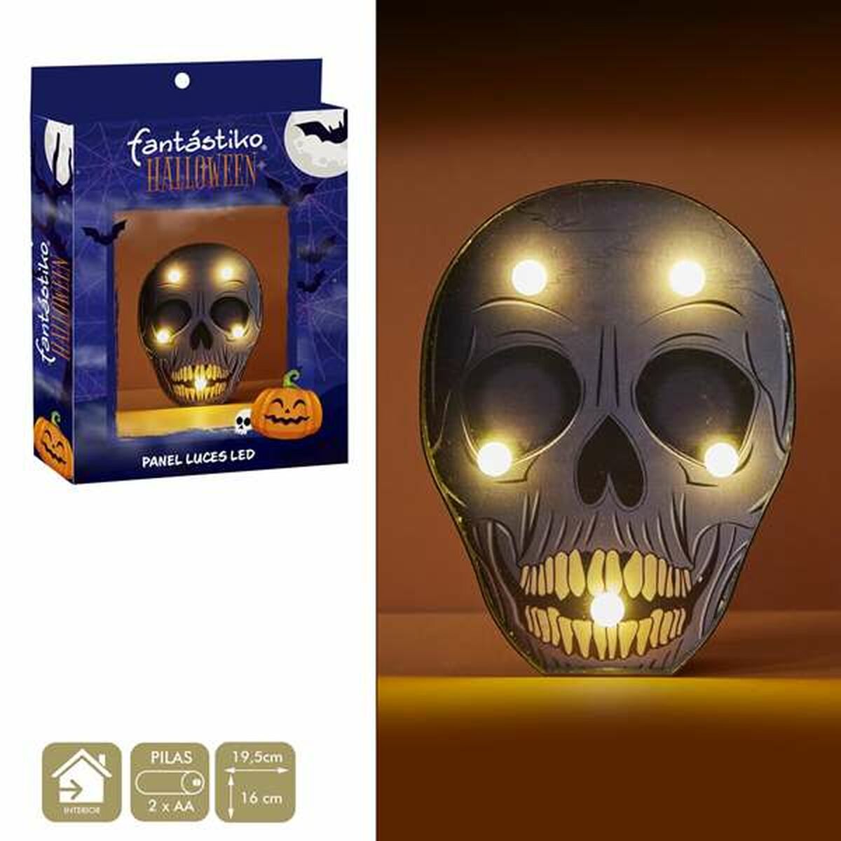 Halloweendekorationer Juinsa 19,5 x 16 cm Skalle - 5