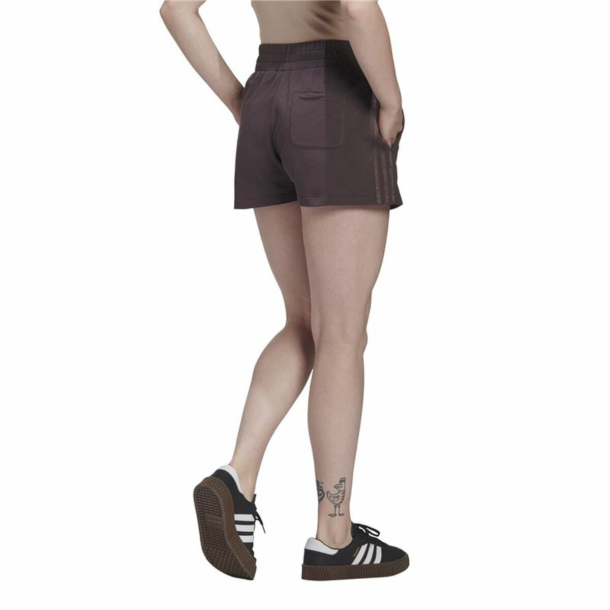 Sportshorts för kvinnor Adidas Originals 3 stripes Brun - 5