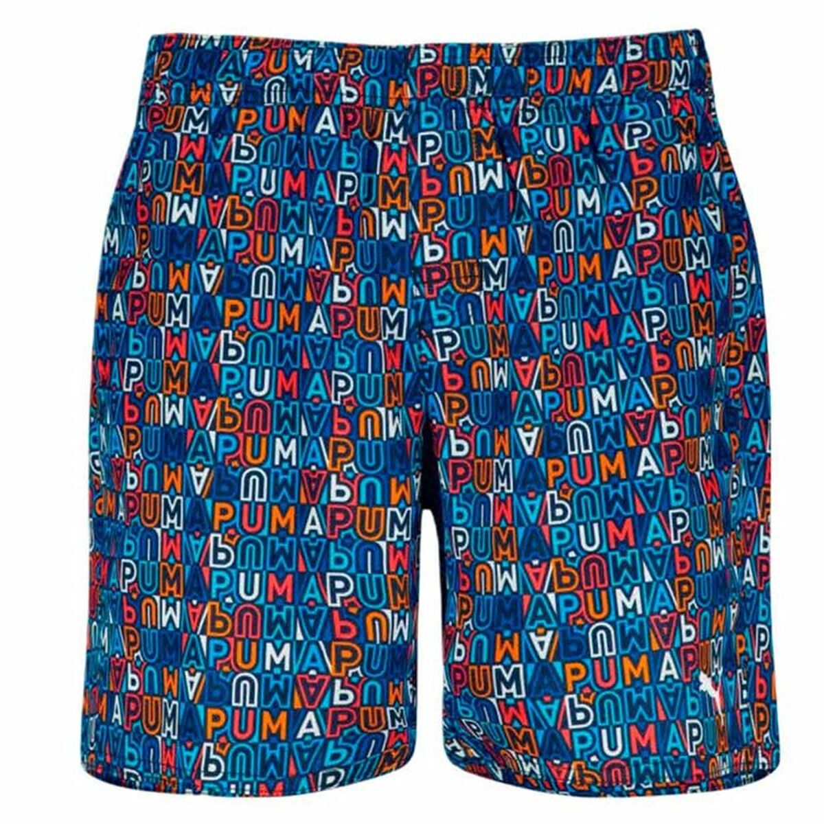 Baddräkt Barn Puma Printed Mid Shorts 1P Blå