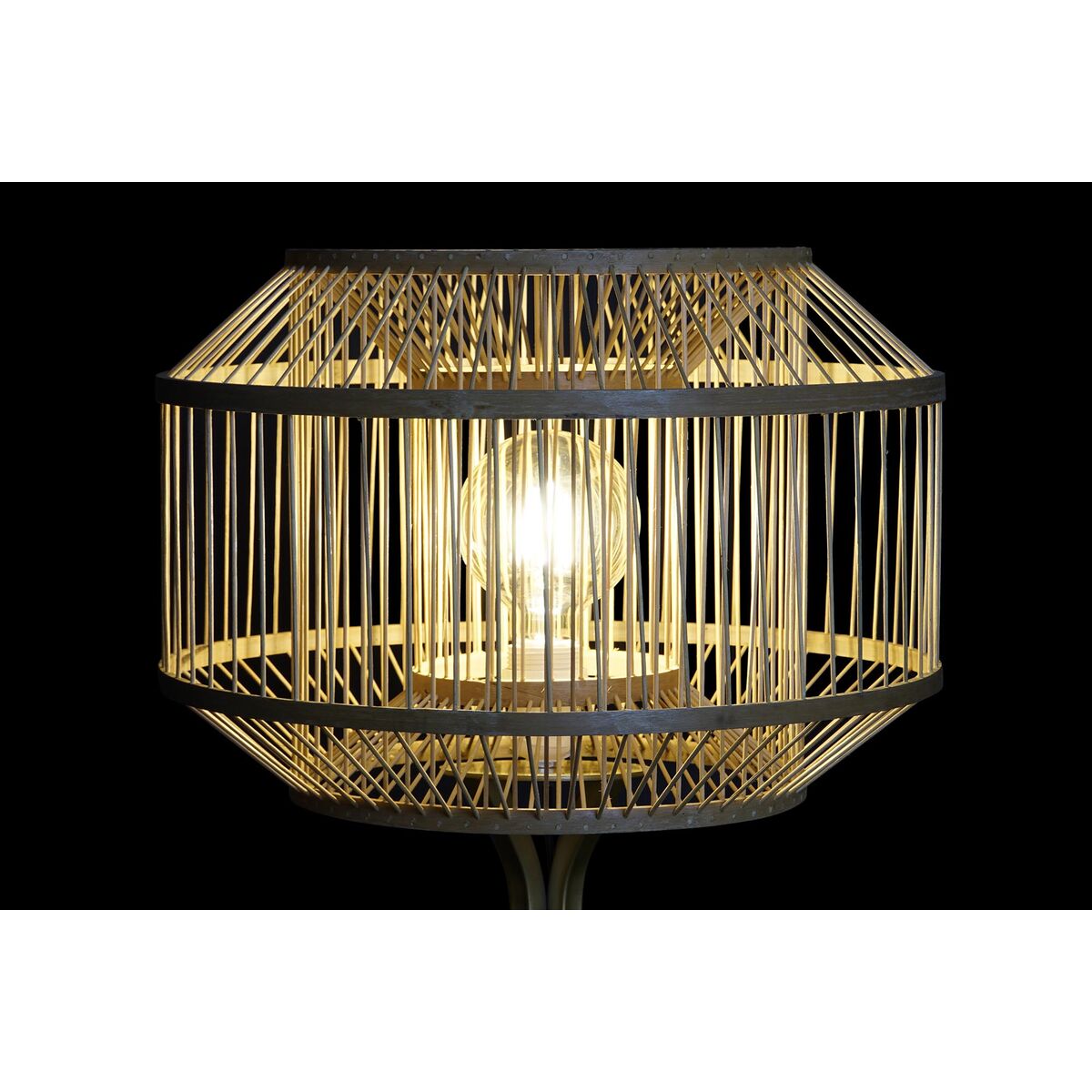 Lampskärm DKD Home Decor Naturell Bambu 40 x 40 x 28 cm - 7