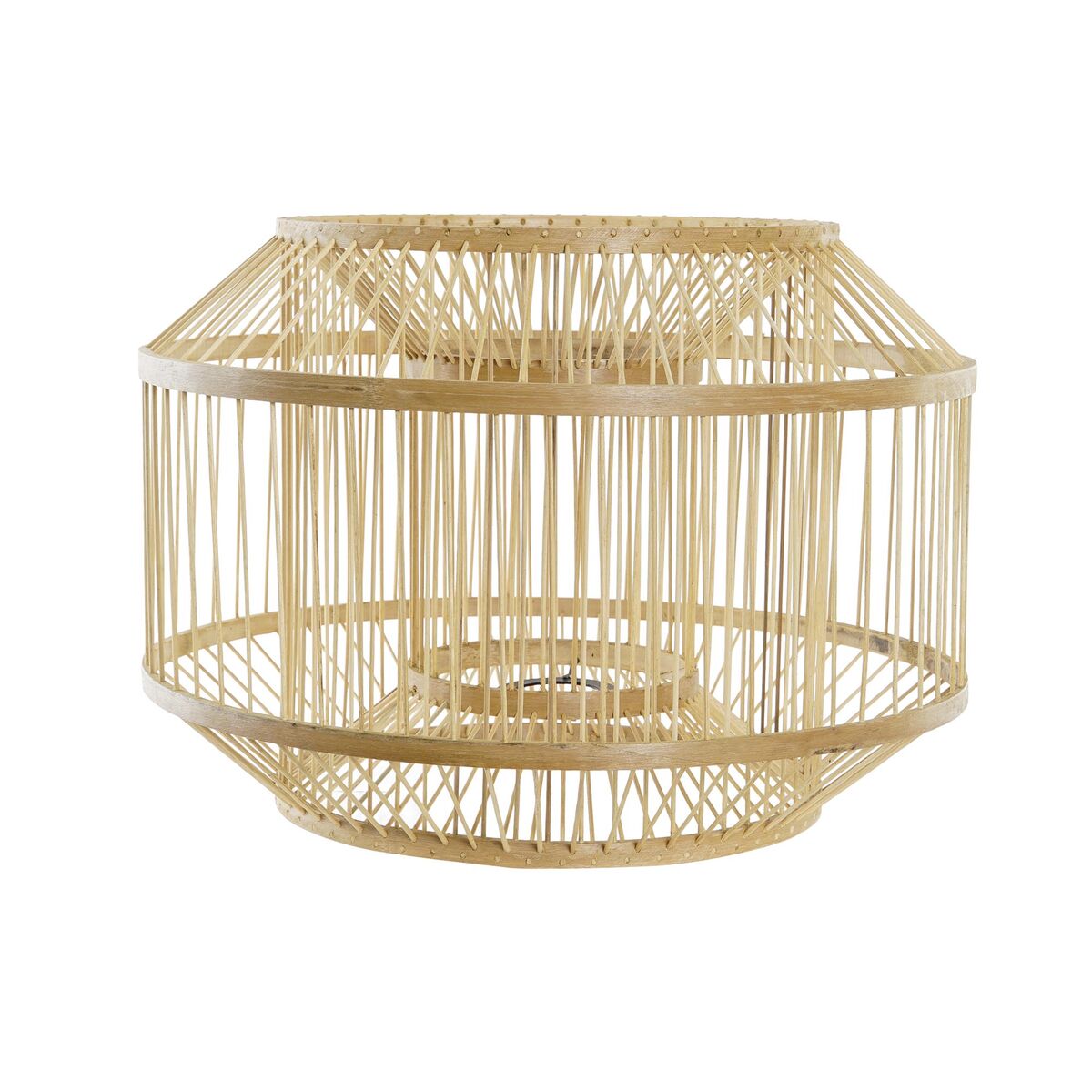 Lampskärm DKD Home Decor Naturell Bambu 40 x 40 x 28 cm - 6
