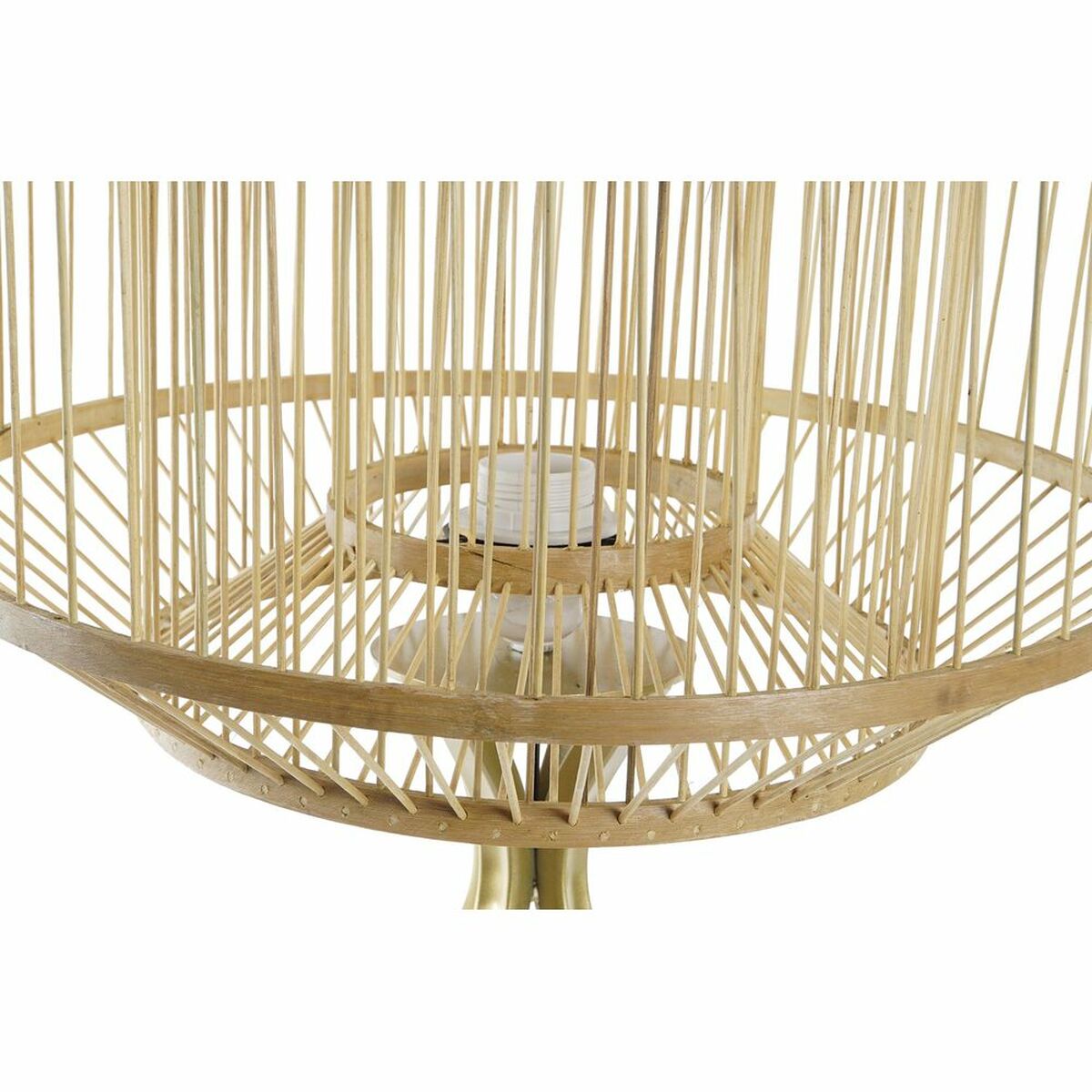 Lampskärm DKD Home Decor Naturell Bambu 40 x 40 x 28 cm - 9