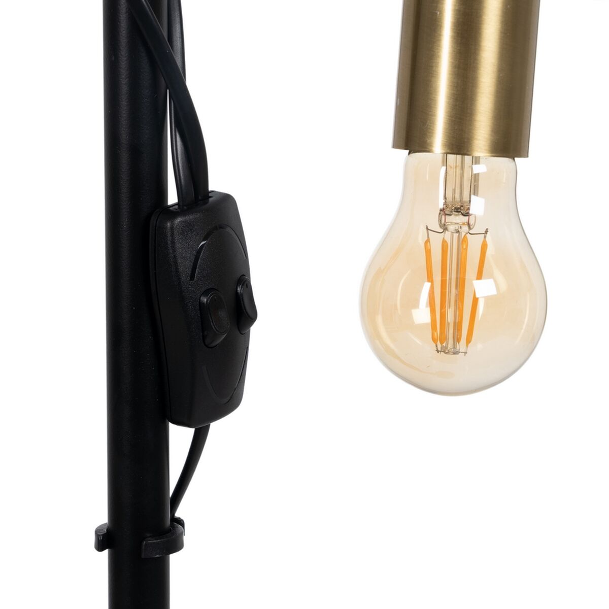Golvlampa Svart Beige Trä Järn 26 x 26 x 149 cm - 2
